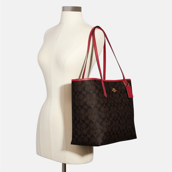 COACH Signature Open City Tote - Picture 12 of 13